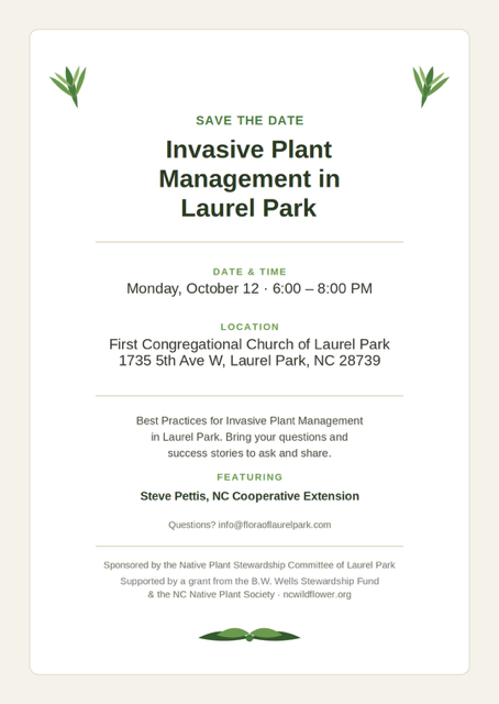 Invasive Plant Management