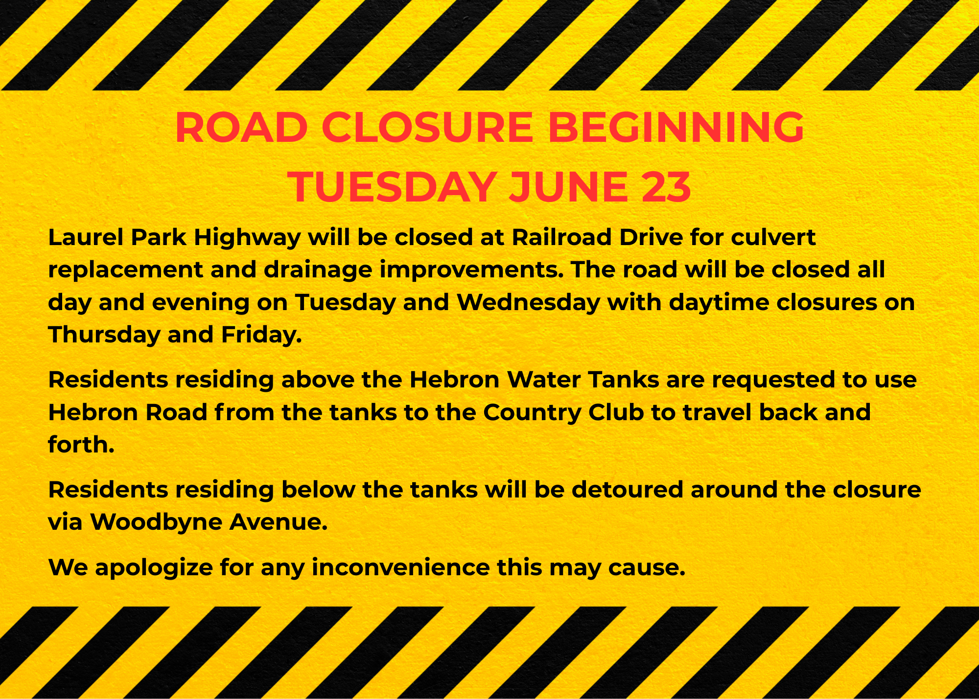 Road Closure