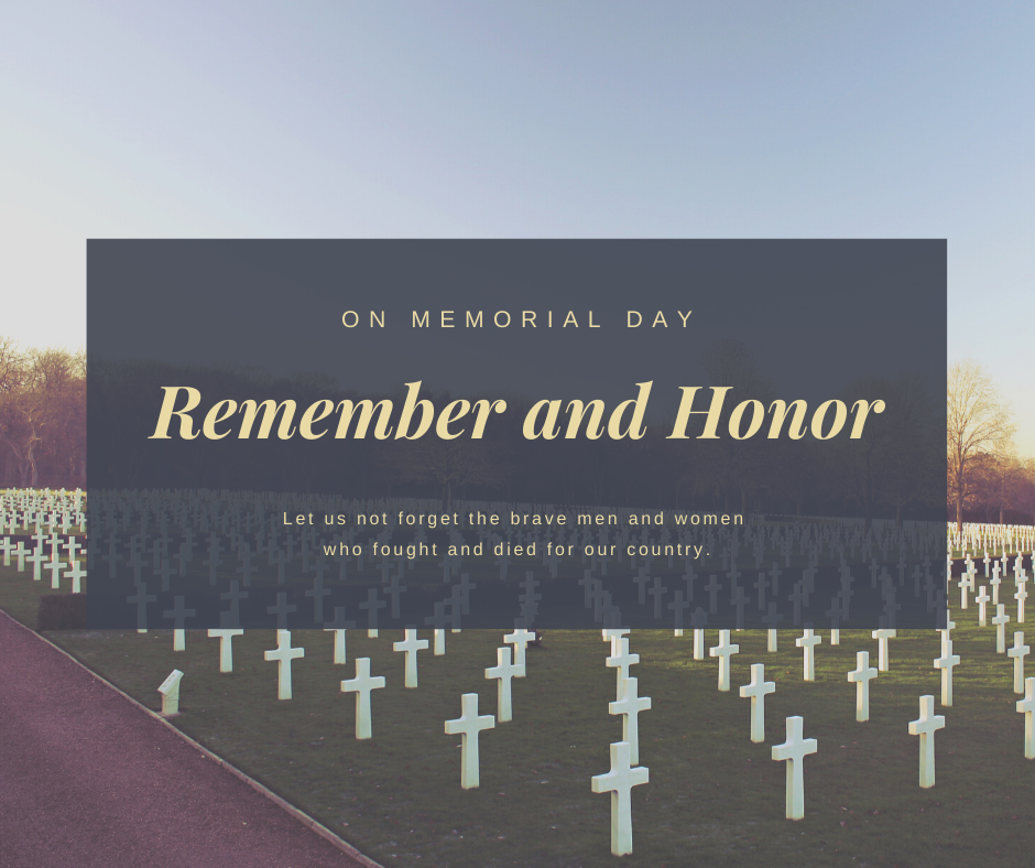 Simple Cemetery Photo Memorial Day Facebook Post 1